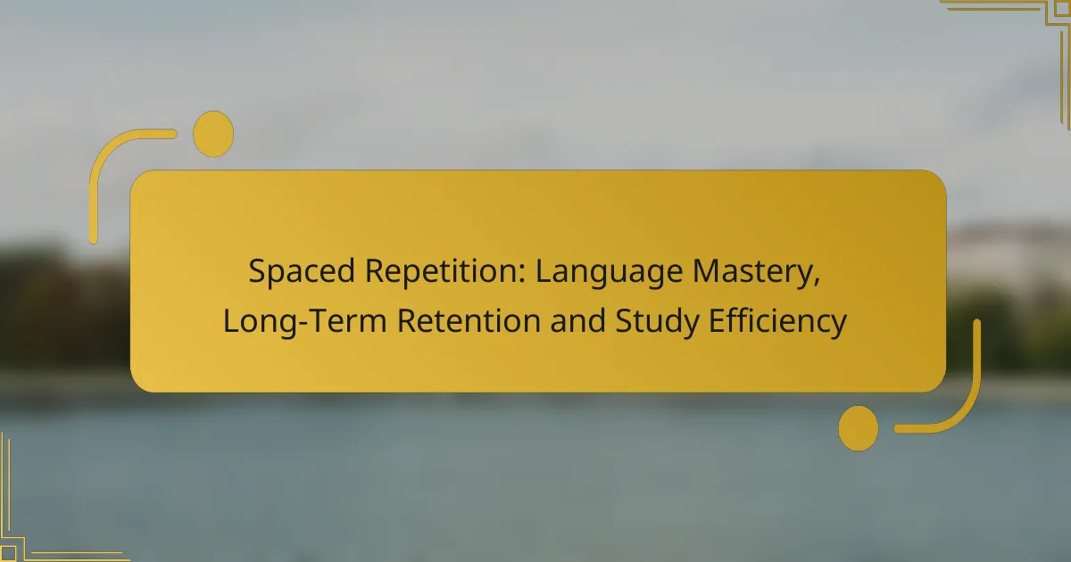 Spaced Repetition: Language Mastery, Long-Term Retention and Study Efficiency