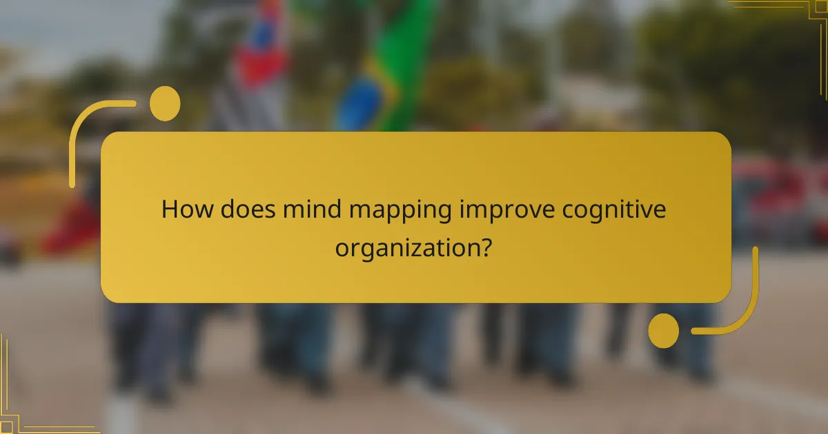 How does mind mapping improve cognitive organization?